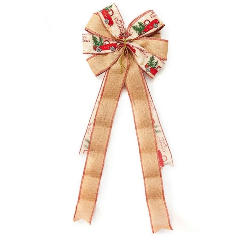 2x Truck Burlap Bow Tree Toppers‼️FINAL SALE
